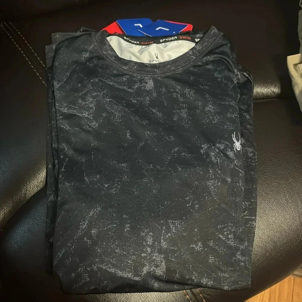 Spyder Men's Long Sleeve Rashguard - Picture 4 of 14